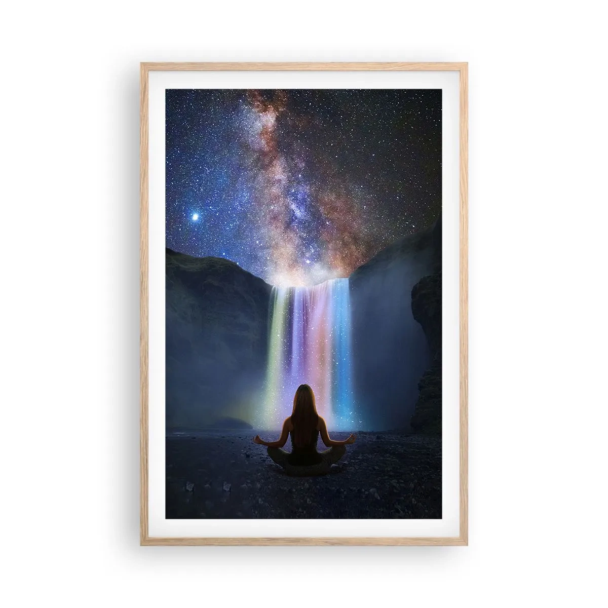 Poster în ramă de stejar deschis - Armonie absolută - 61x91 cm