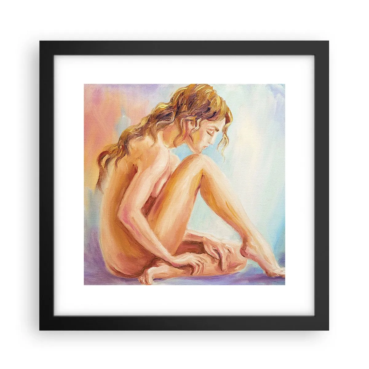 Poster în ramă neagră - Gest de tinerețe - 30x30 cm