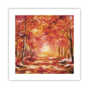 Poster - Pădurea de cupru - 40x40 cm