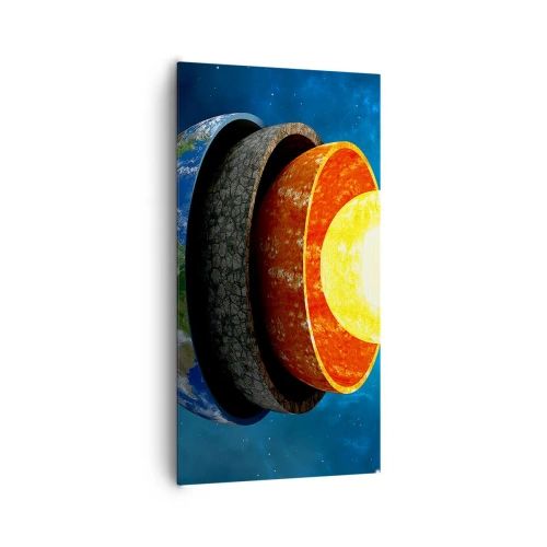 Tablou pe pânză - Expediție în interiorul Pământului - 65x120 cm