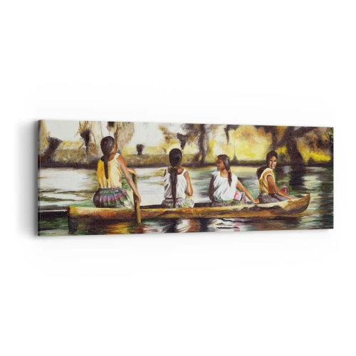 Tablou pe pânză - Într-un paradis polinezian - 90x30 cm