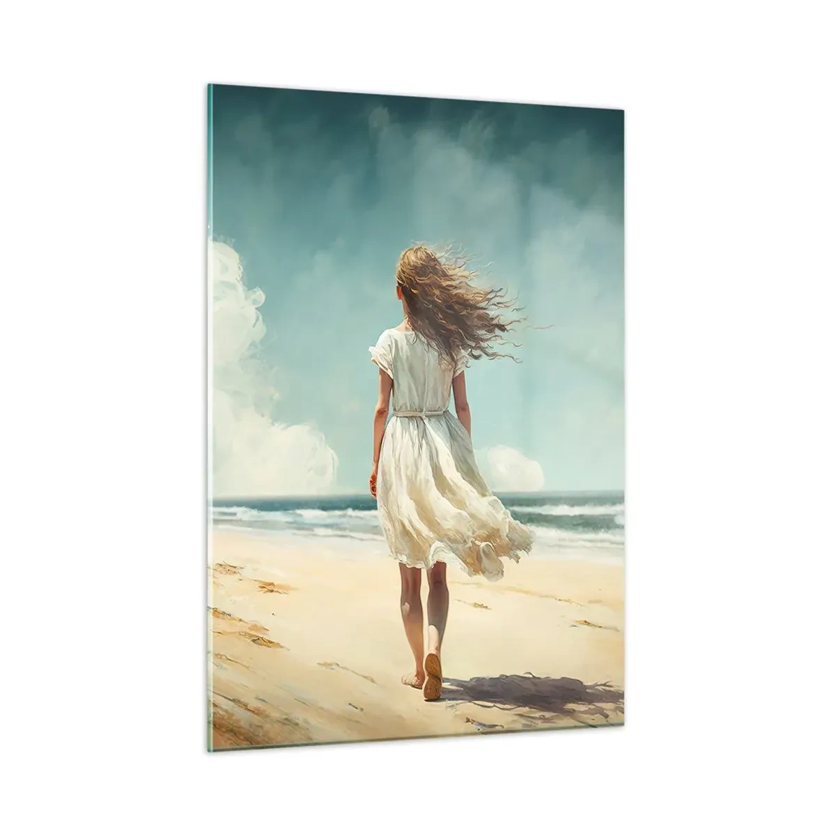 Tablou pe sticlă - Vreau să întâlnesc soarele și vântul - 50x70 cm