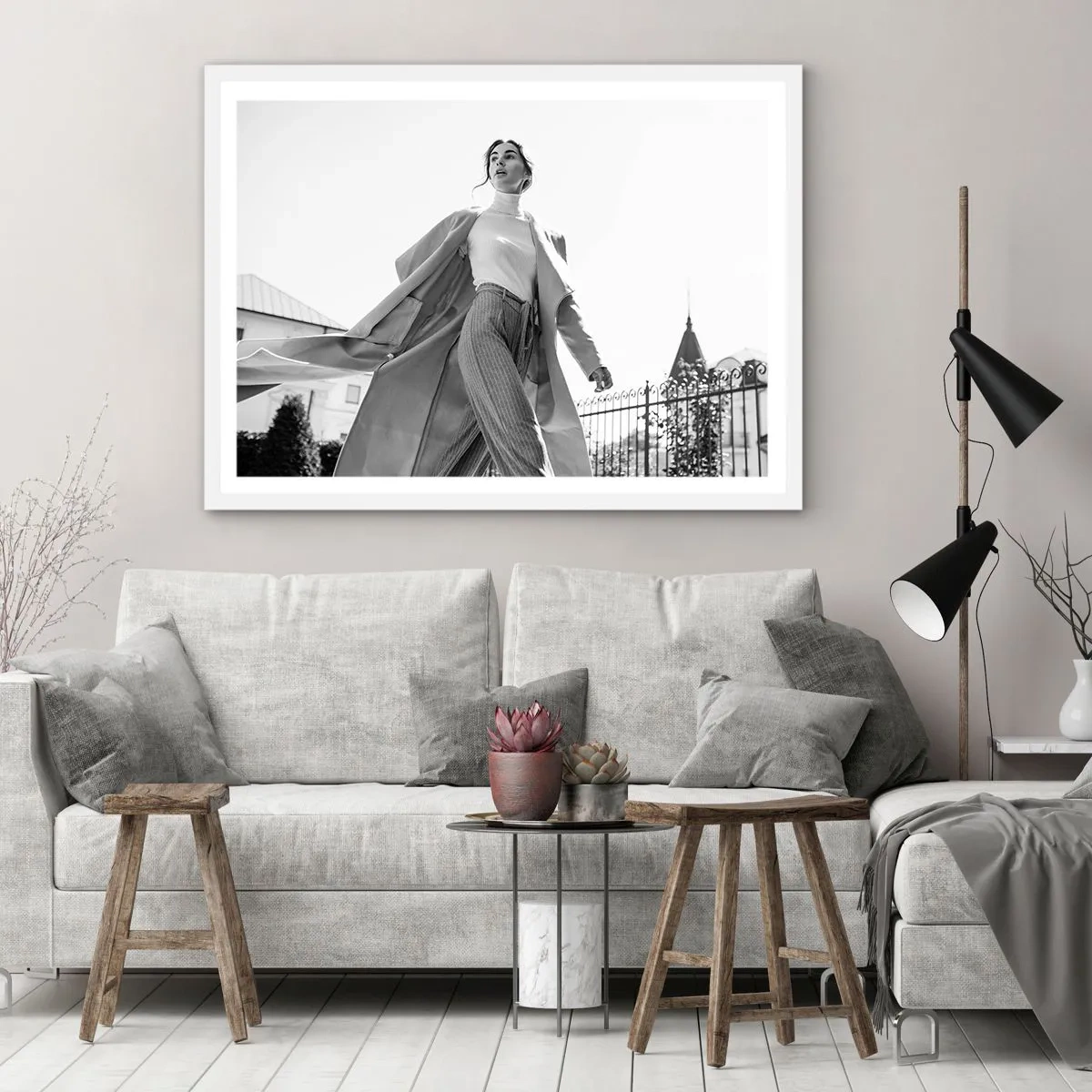 Poster în ramă albă - Vii cu mine? - 40x30 cm