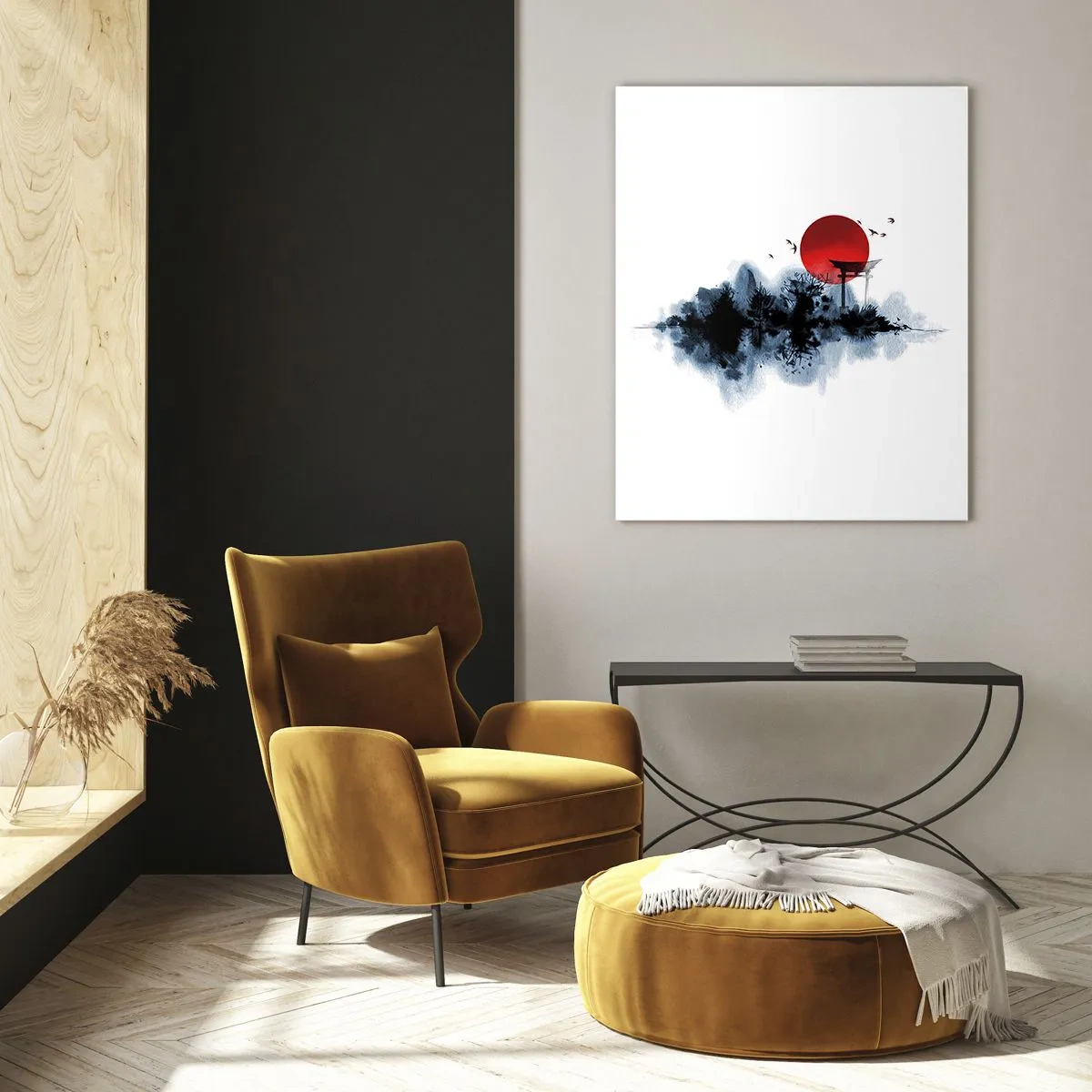 Tablou pe sticlă - O vedere japoneză - 70x100 cm