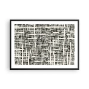 Poster în ramă neagră - O compoziție țesută - 70x50 cm