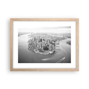 Poster în ramă de stejar deschis - Cum să nu iubești? - 40x30 cm