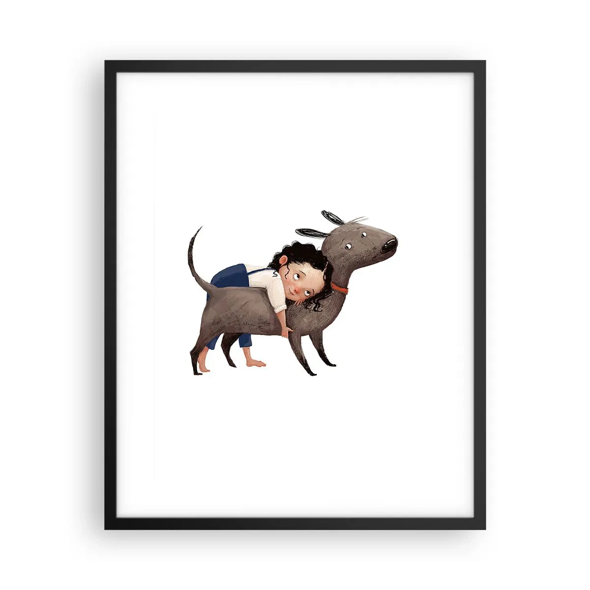 Poster în ramă neagră - Cei mai buni prieteni - 40x50 cm