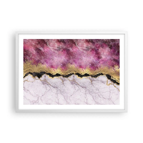 Poster în ramă albă - La graniță - 70x50 cm