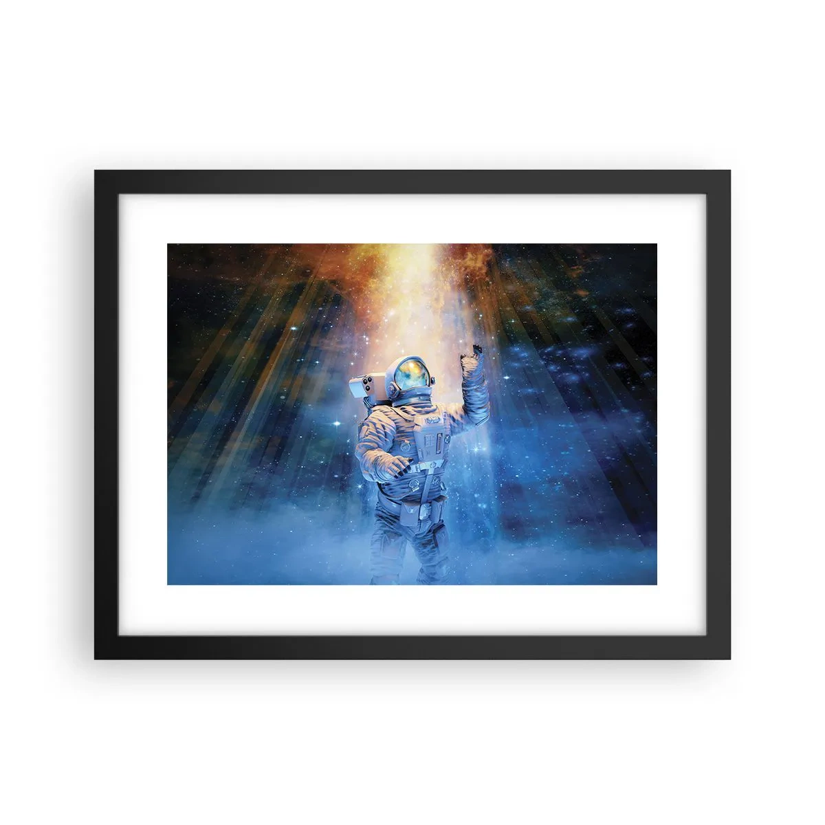 Poster în ramă neagră - În cele din urmă am ajuns - 40x30 cm