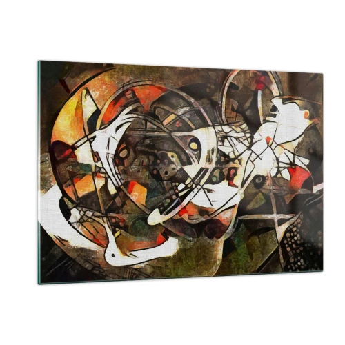 Tablou pe sticlă - Auziți mișcarea? - 120x80 cm