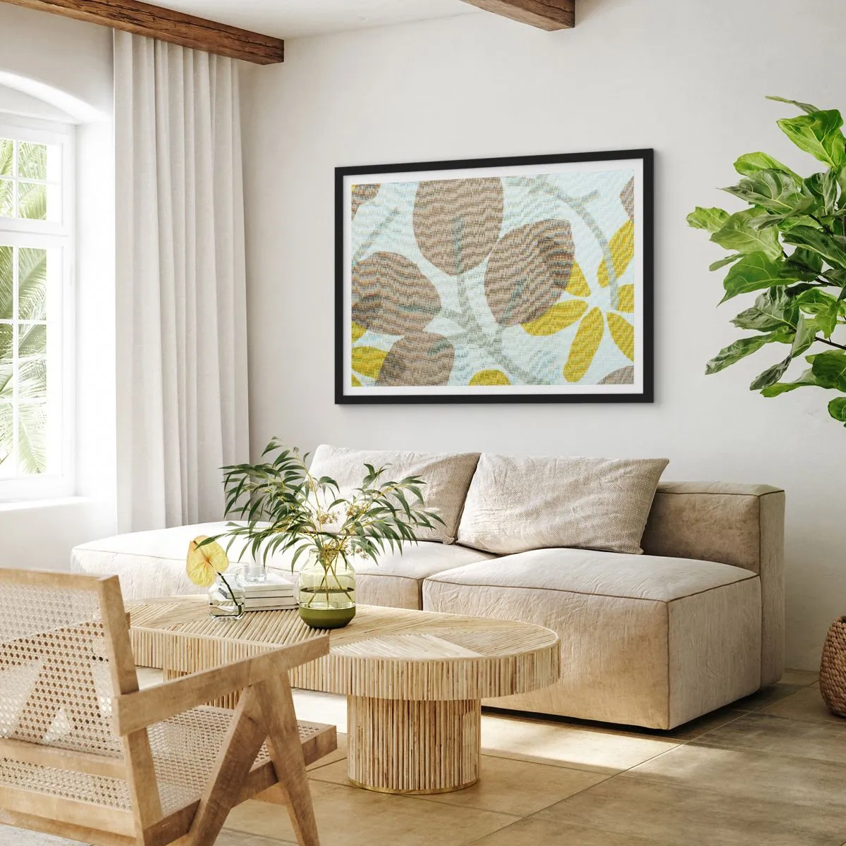 Poster în ramă neagră - Compoziție în plin soare - 70x50 cm