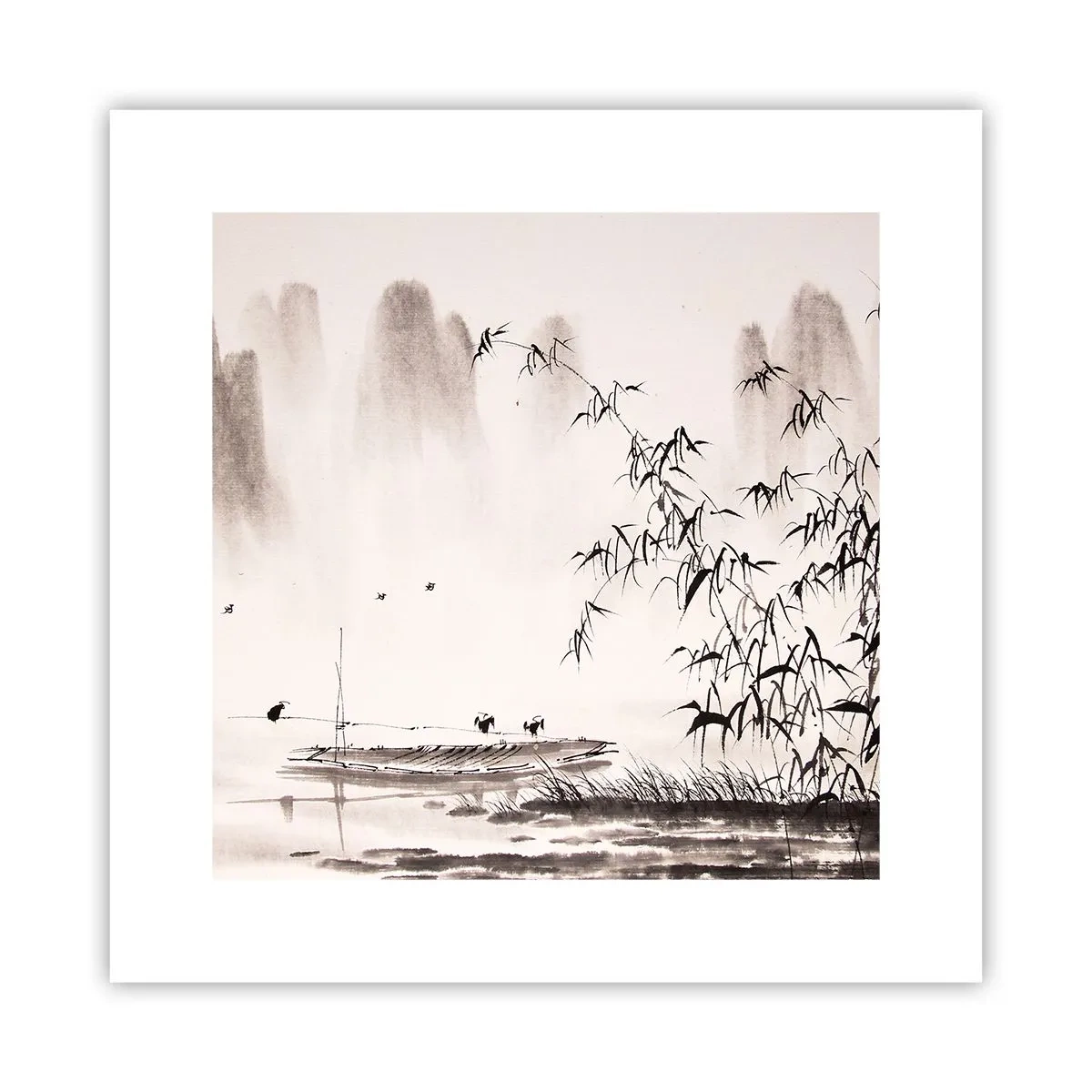 Poster - Liniștea câmpurilor de orez - 30x30 cm