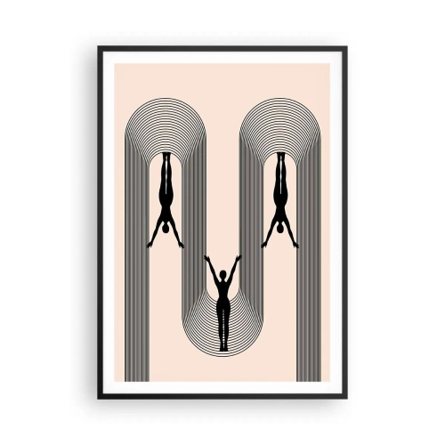 Poster în ramă neagră - Cu susul în jos - 70x100 cm