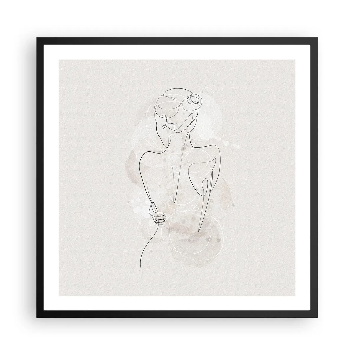 Poster în ramă neagră - Ca un instrument sensibil - 60x60 cm