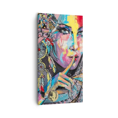 Tablou pe pânză - Taci până când înțelegi - 55x100 cm