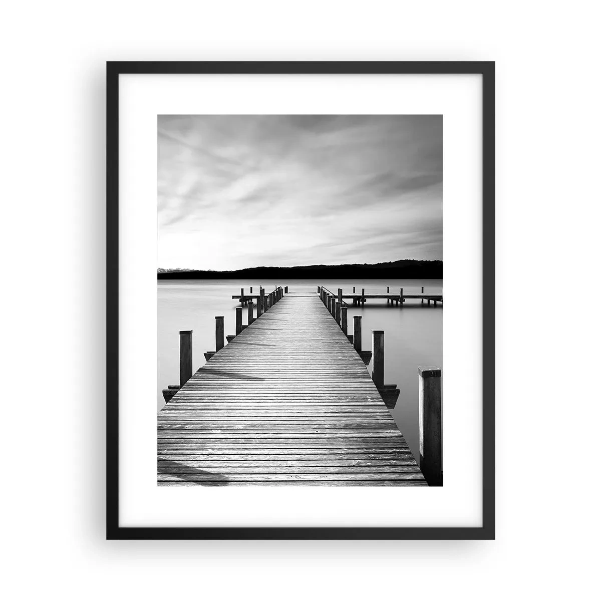 Poster în ramă neagră - La adăpostul apei - pace - 40x50 cm