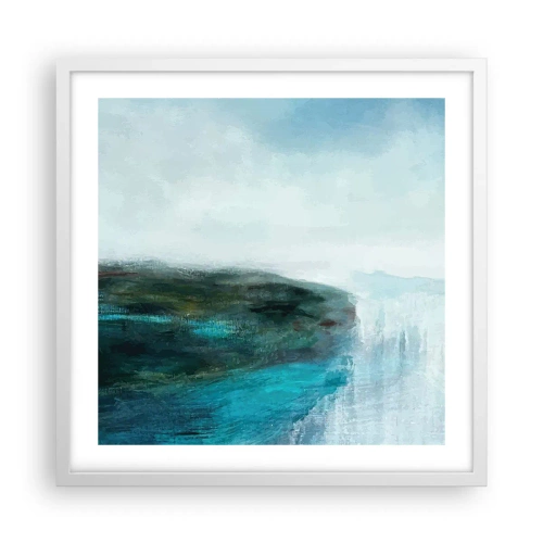 Poster în ramă albă - Abstracție maritimă - 50x50 cm