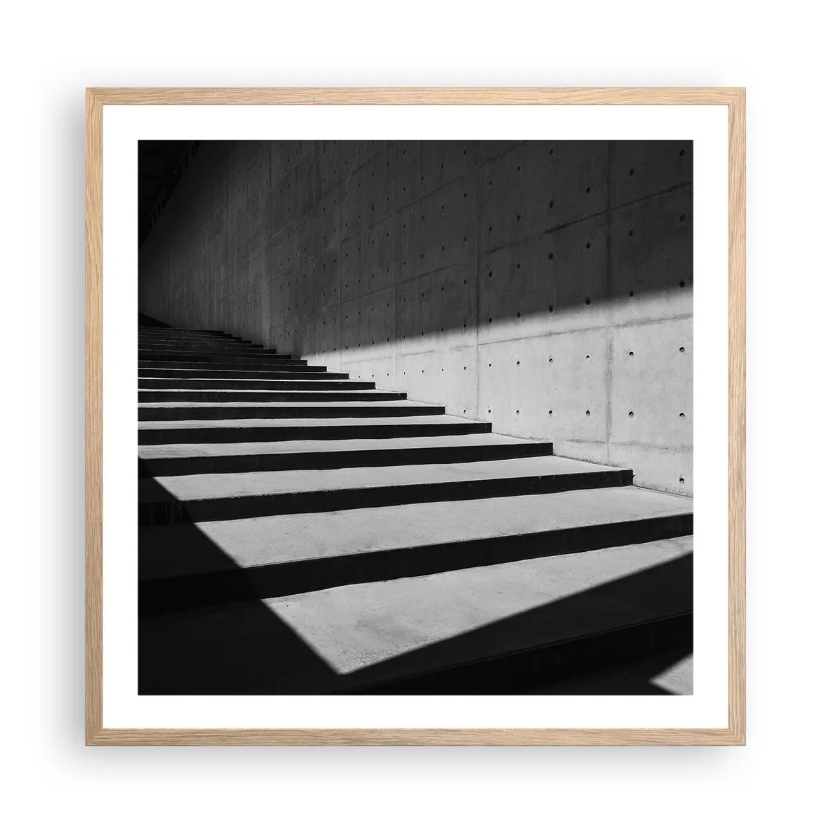 Poster în ramă de stejar deschis - Frumusețea brută a modernismului - 60x60 cm