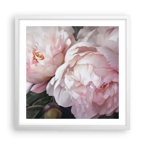 Poster în ramă albă - Oprit din înflorire - 50x50 cm