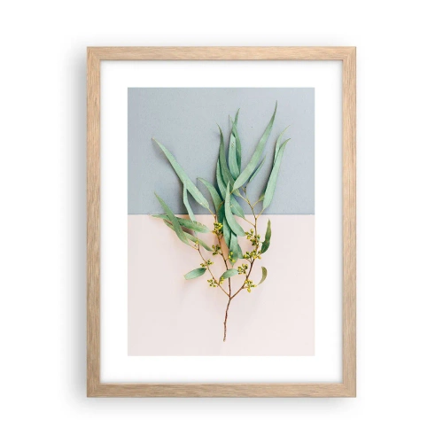 Poster în ramă de stejar deschis - Subtilitate pastelată - 30x40 cm