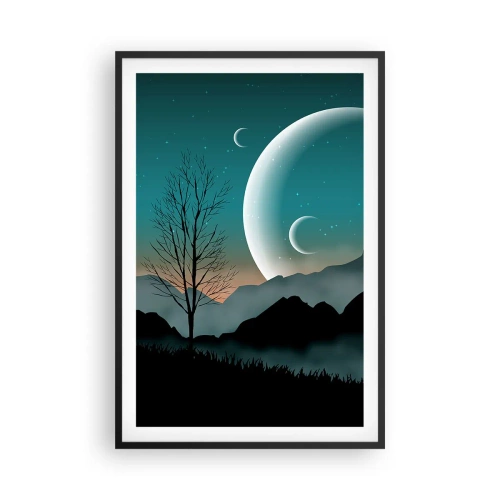 Poster în ramă neagră - Carnavalul unei nopți înstelate - 61x91 cm