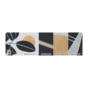 Mostră tapet Premium Sand - Ziua unei veri fierbinți - Botanică, Frunze, Minimalism - 100x30 cm