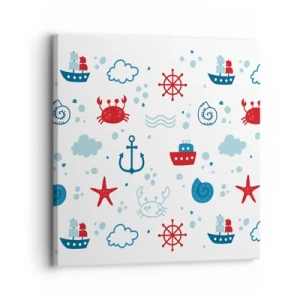 Tablou pe pânză - O poveste maritimă - 30x30 cm