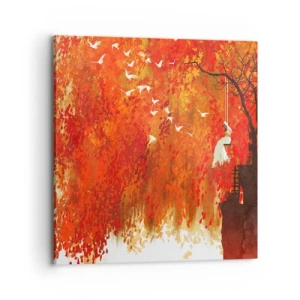 Tablou pe pânză - Va zbura cu ei? - 70x70 cm