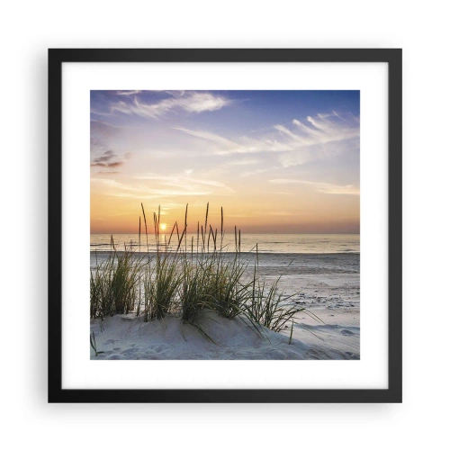 Poster în ramă neagră - Privește, gândește, simte - 40x40 cm