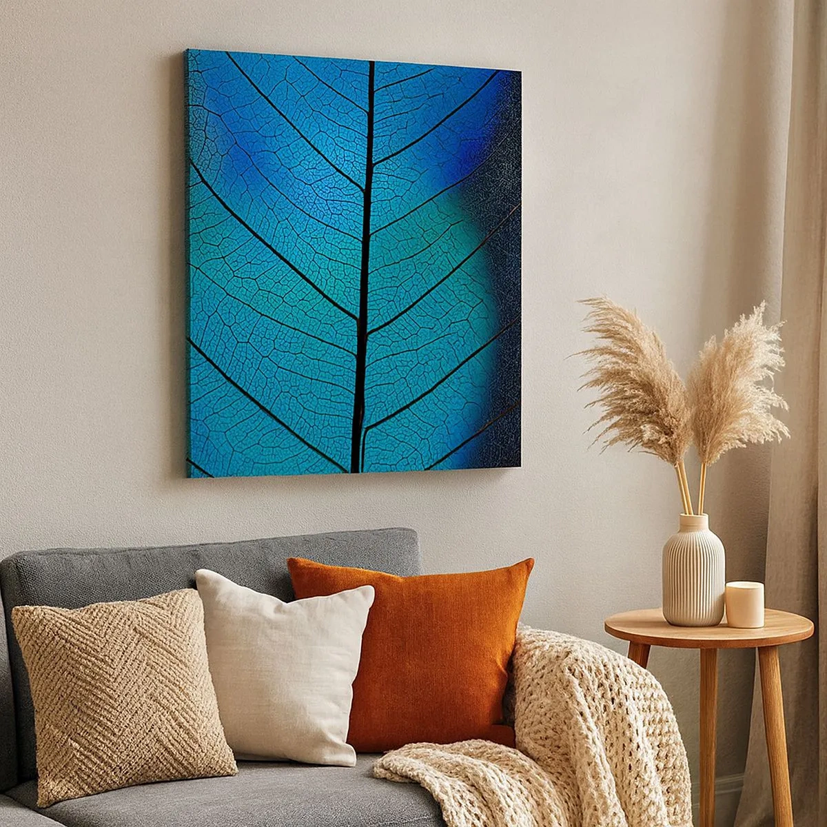 Tablou pe pânză - Construcție de finețe - 30x30 cm