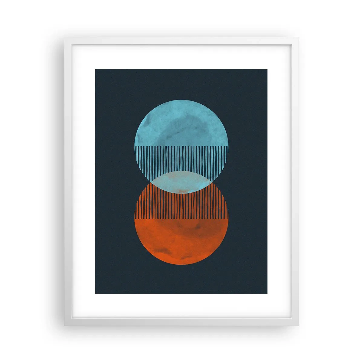 Poster în ramă albă - Fantezie astronomică - 40x50 cm