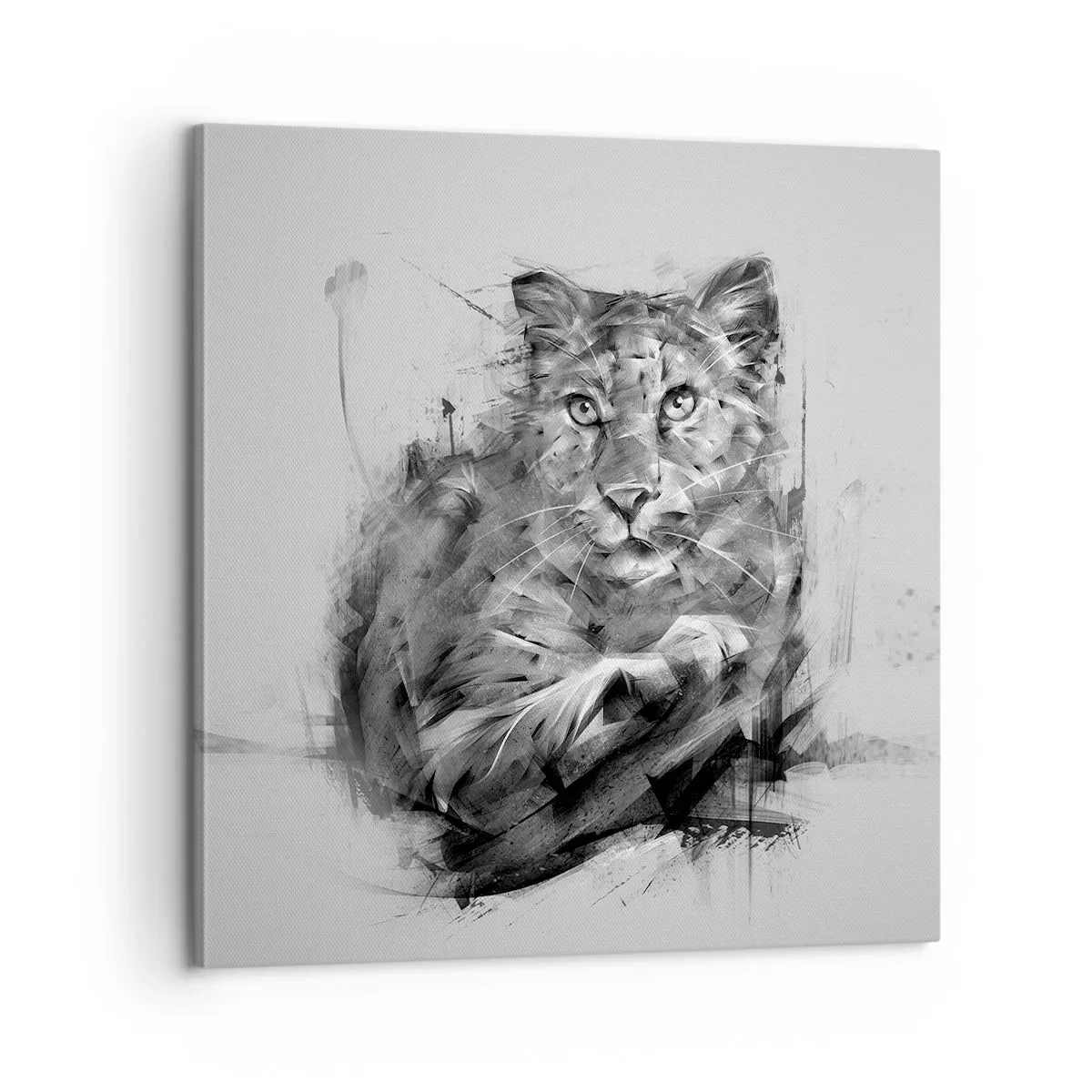 Tablou pe pânză - Da, te ascult cu atenție - 60x60 cm