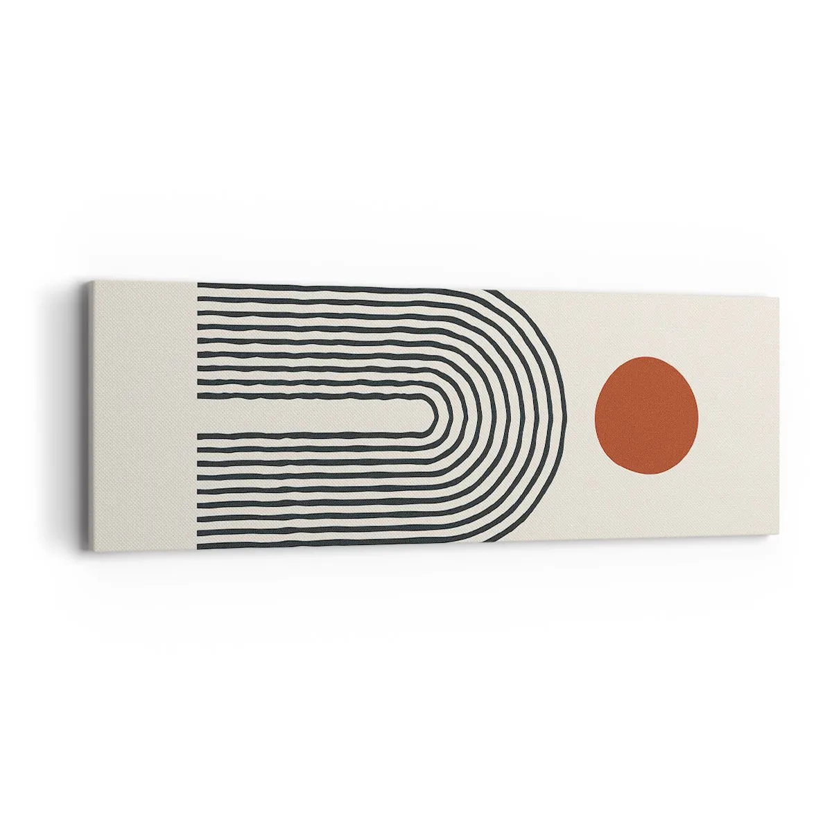 Tablou pe pânză - Magnetismul formelor și al culorilor - 90x30 cm