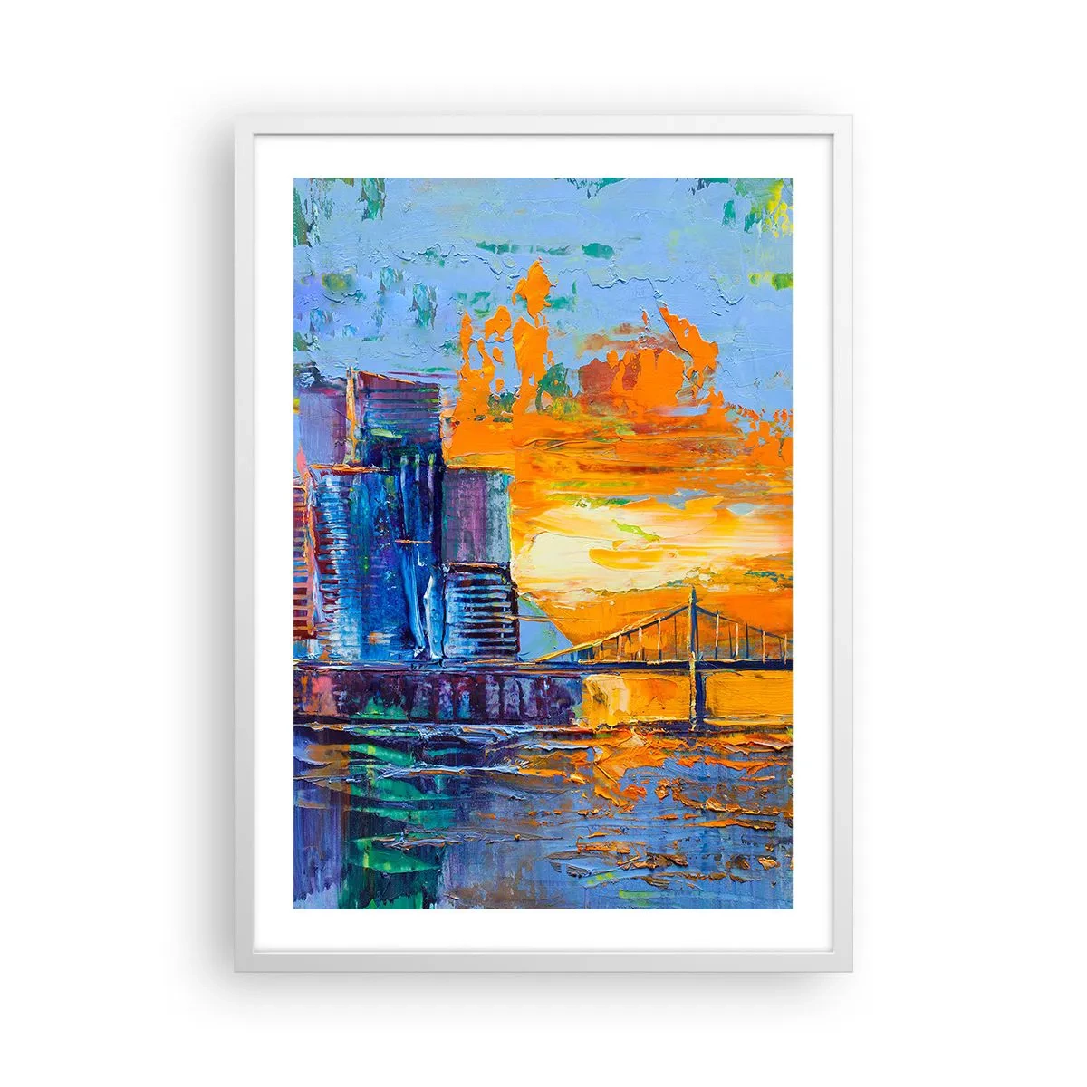 Poster în ramă albă - Cultură și natură - 50x70 cm