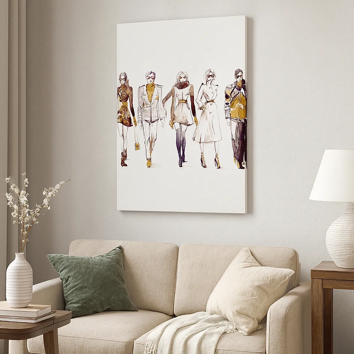 Tablou pe pânză - Chic discret, eleganță casuală - 50x70 cm