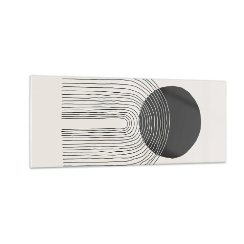 Tablou pe sticlă - Tremurând și încrezător - 100x40 cm