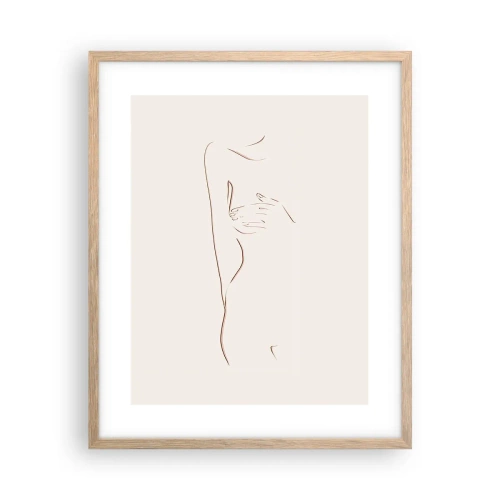 Poster în ramă de stejar deschis - Forma dorinței - 40x50 cm