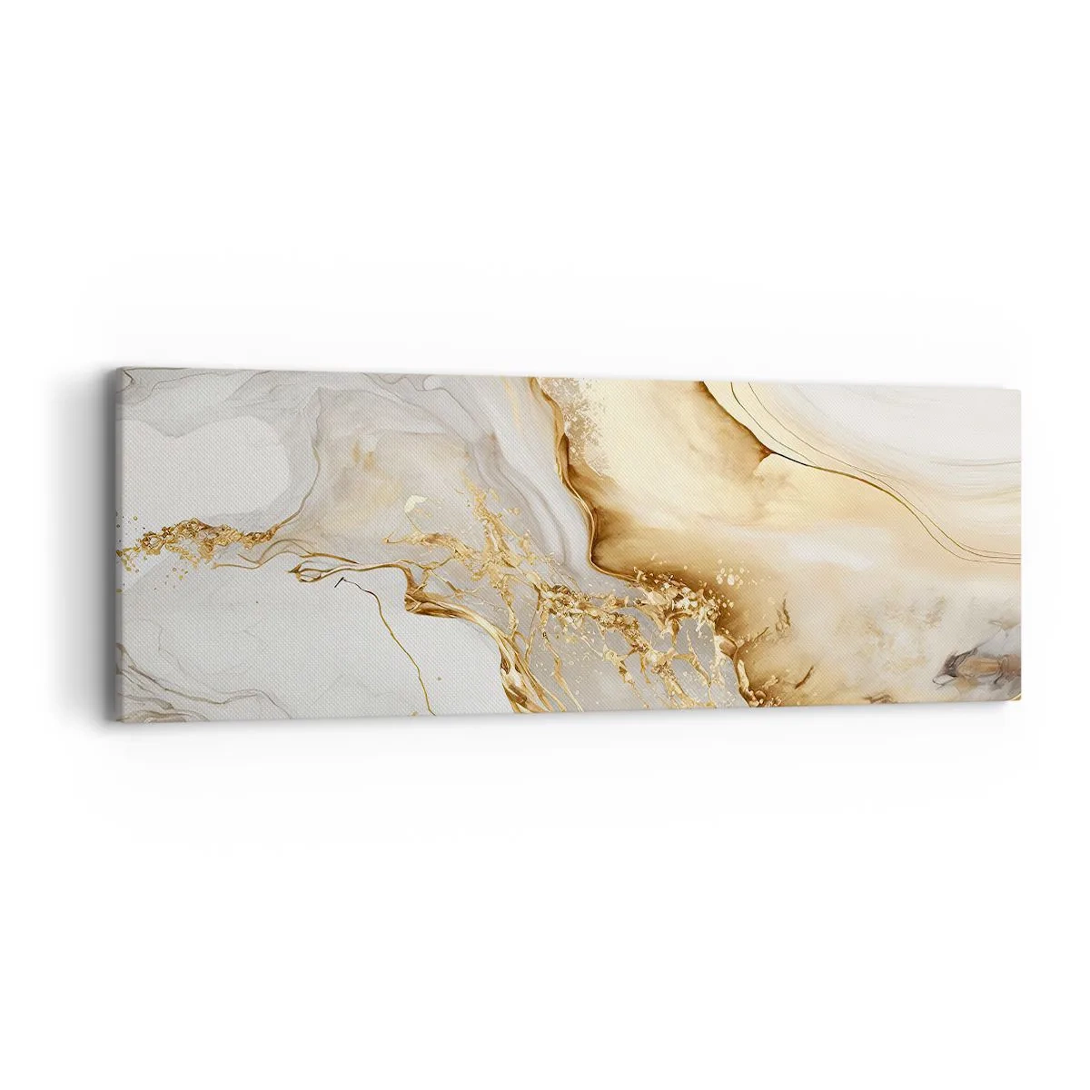 Tablou pe pânză - Abstracție: frumusețe și bunătate - 90x30 cm