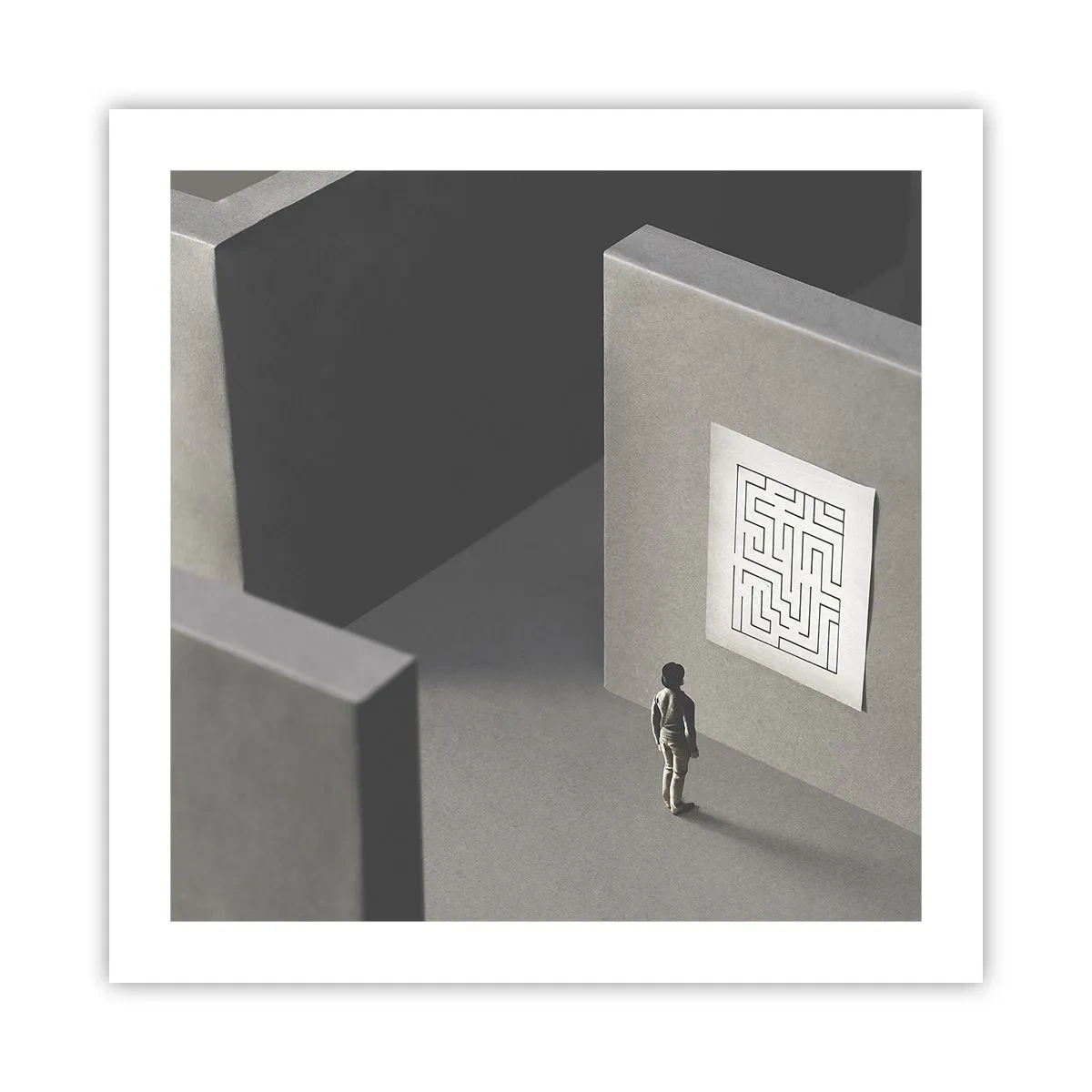 Poster - Dar unde sunt? - 50x50 cm