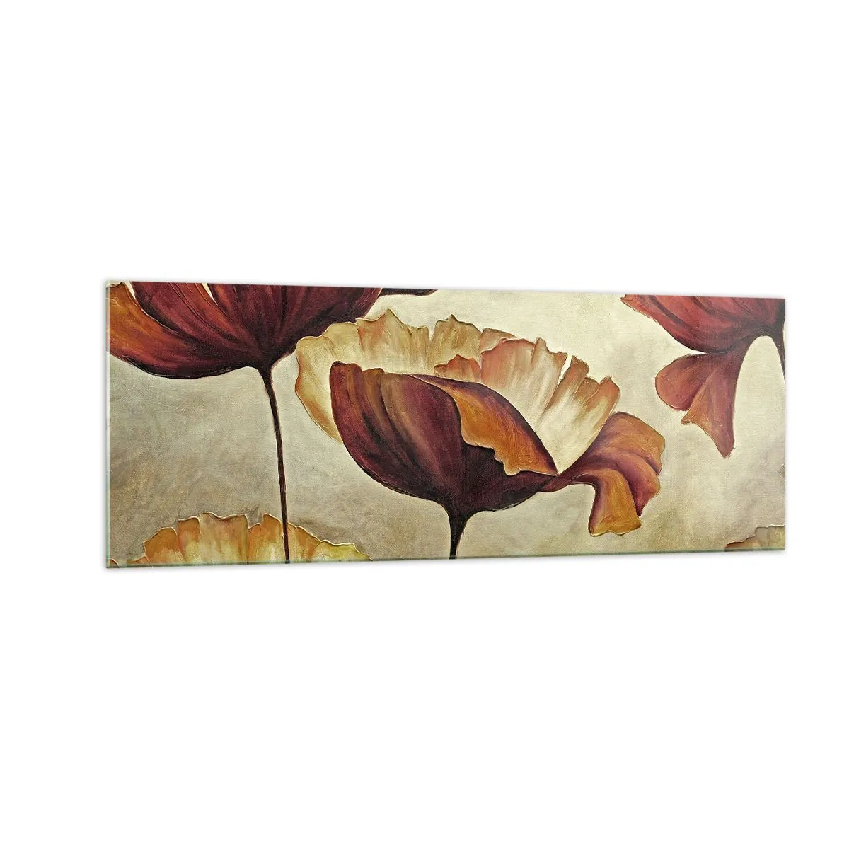 Tablou pe sticlă - Lunca - 140x50 cm