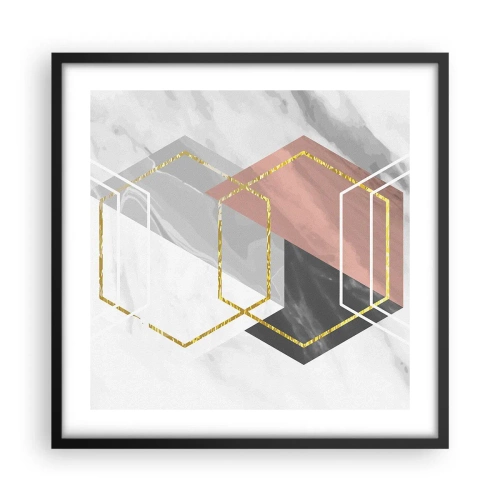 Poster în ramă neagră - Compoziția lanțului - 50x50 cm