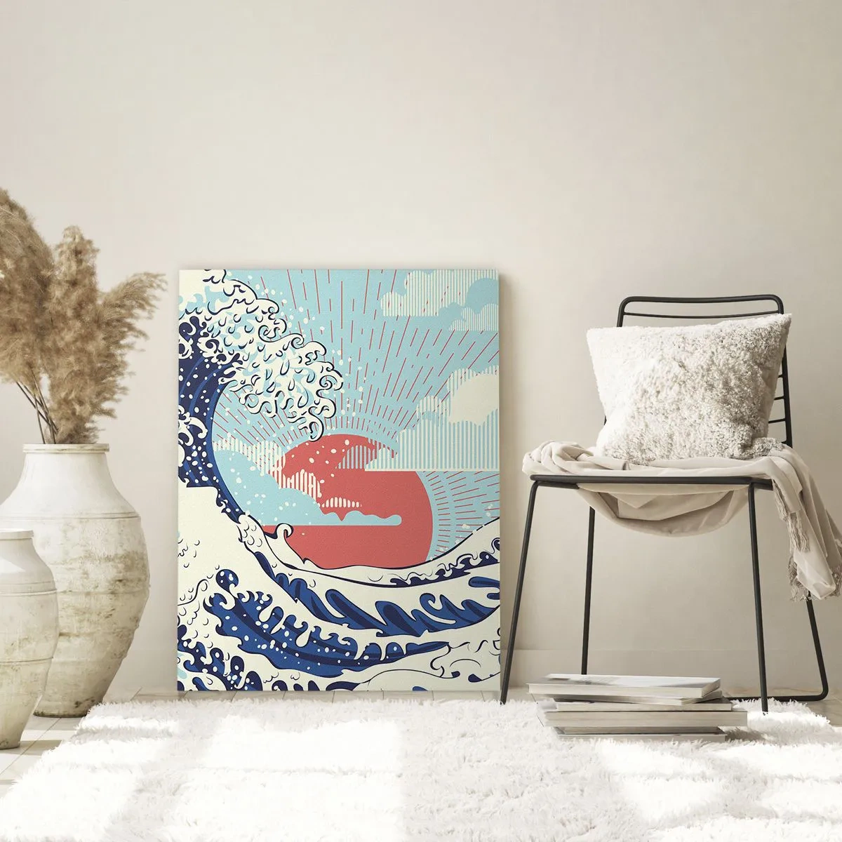 Tablou pe sticlă - Din inspirații japoneze - 50x70 cm
