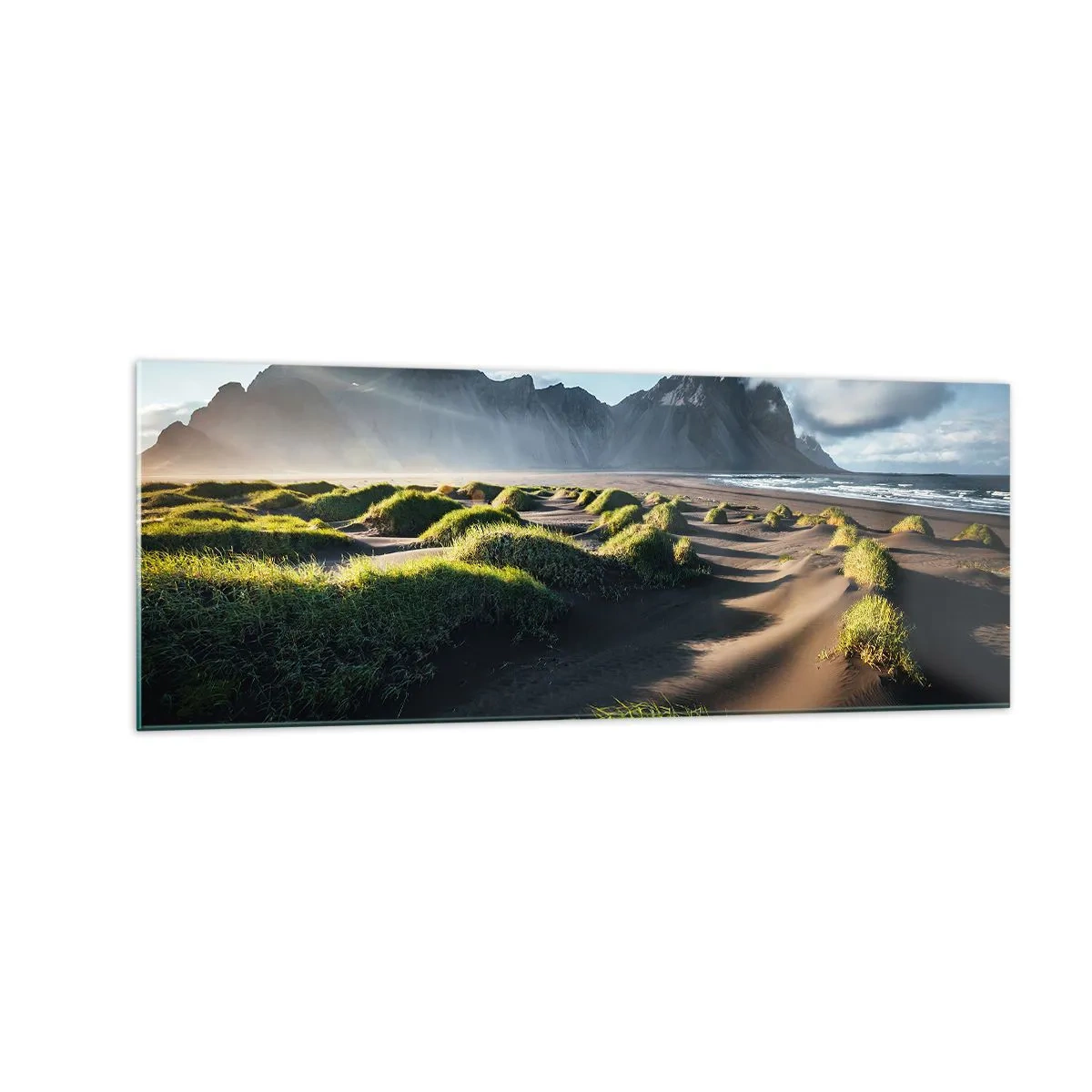 Tablou pe sticlă - Armonia elementelor - 140x50 cm