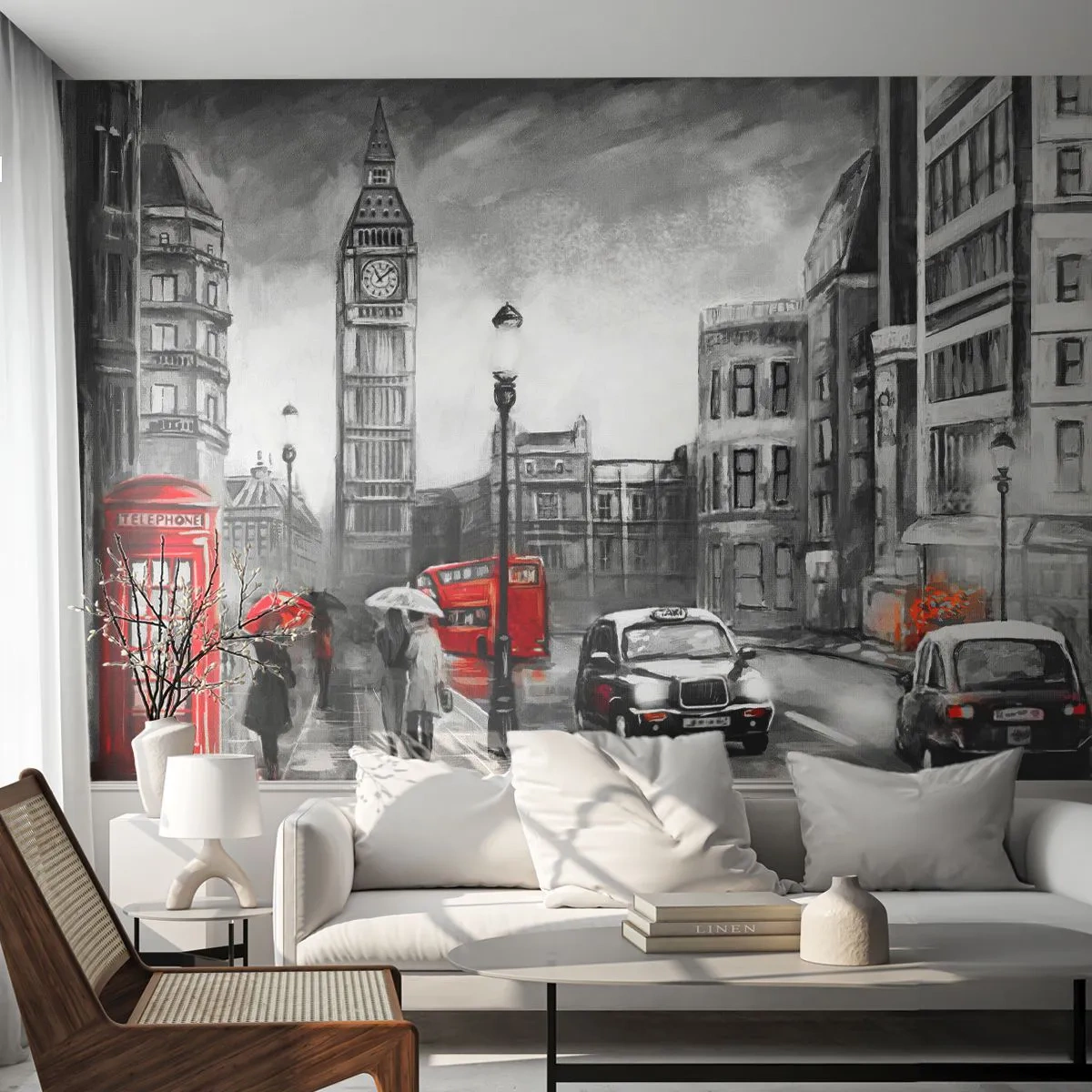 Tapet Autoadeziv Deluxe Sticker - Nu este deloc un oraș gri - Londra, Oraș, Arhitectură - 250x175 cm