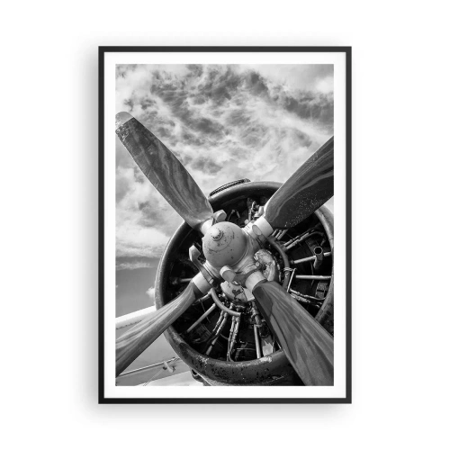 Poster în ramă neagră - Cuceritorul cerului - 70x100 cm