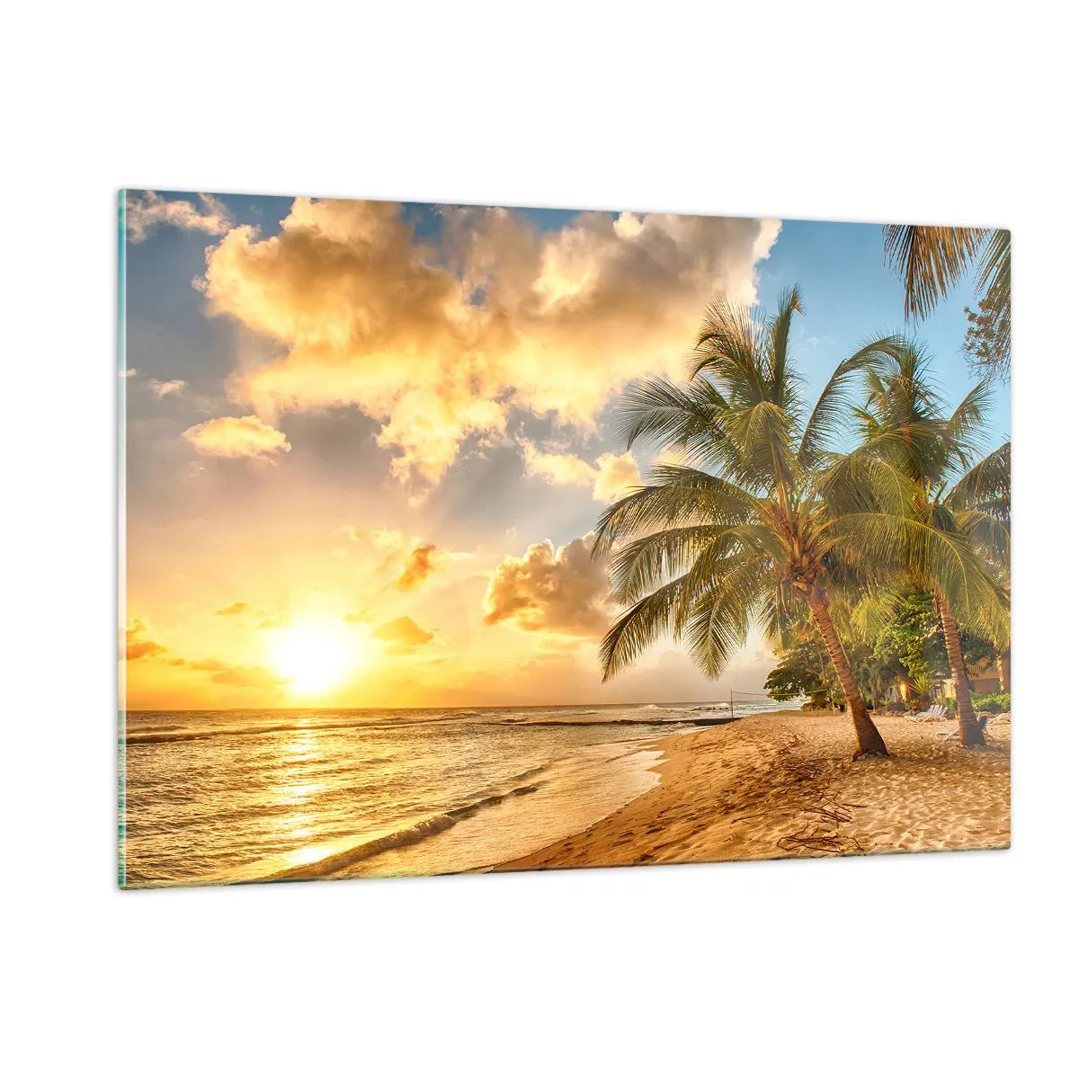 Tablou pe sticlă - Vară eternă, întotdeauna o vacanță - 120x80 cm