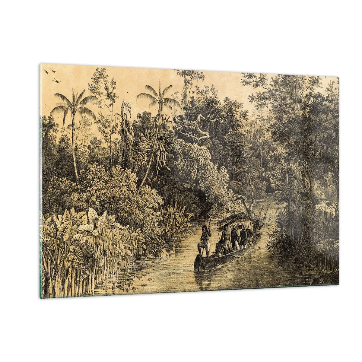 Tablou pe sticlă - Călătorie la sursă - 120x80 cm