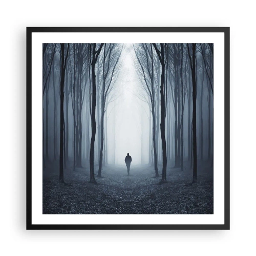 Poster în ramă neagră - Și totul este simplu și clar - 60x60 cm