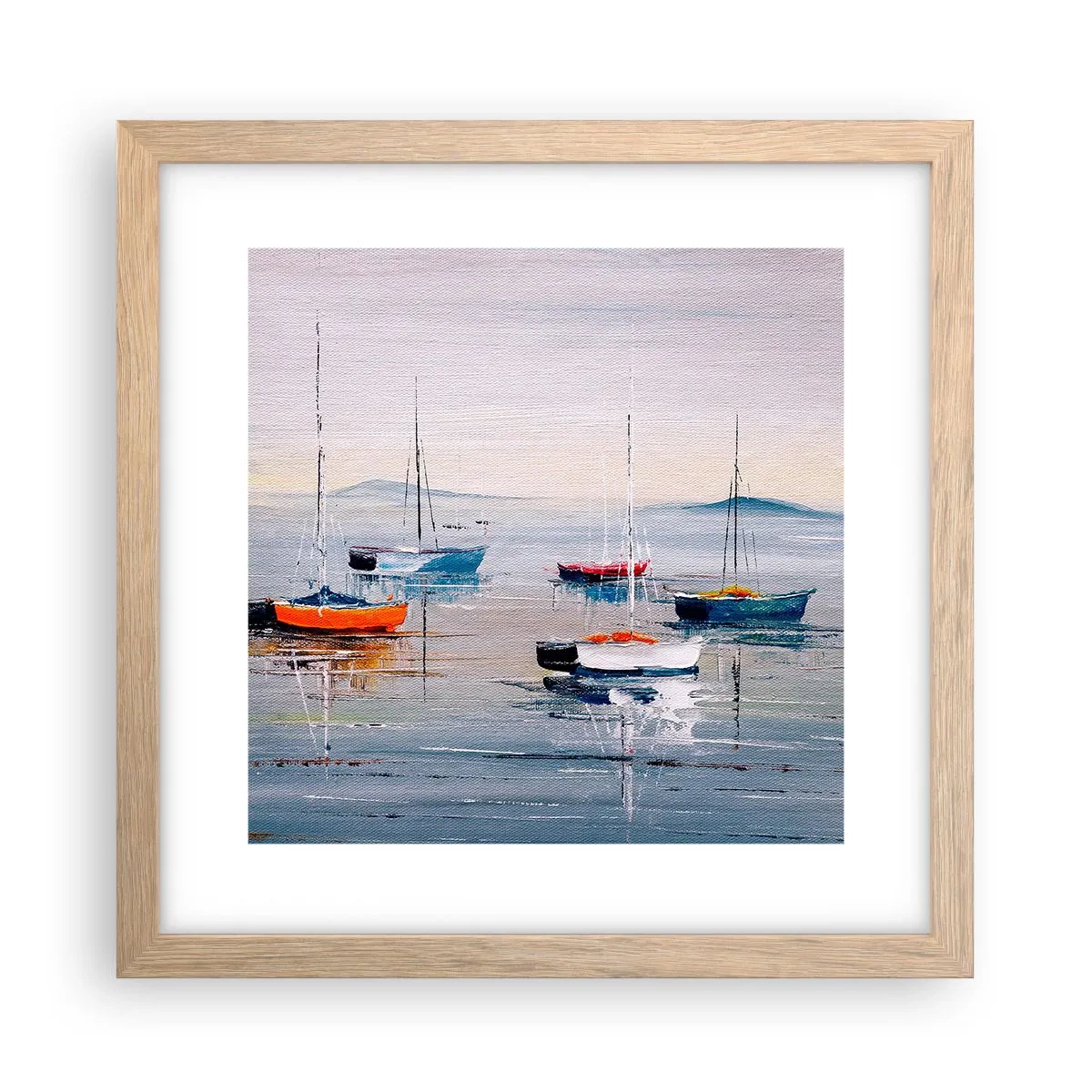 Poster în ramă de stejar deschis - O odihnă binemeritată - 30x30 cm