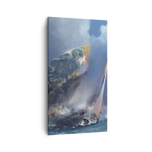 Tablou pe pânză - Cine îndrăznește, câștigă - 45x80 cm